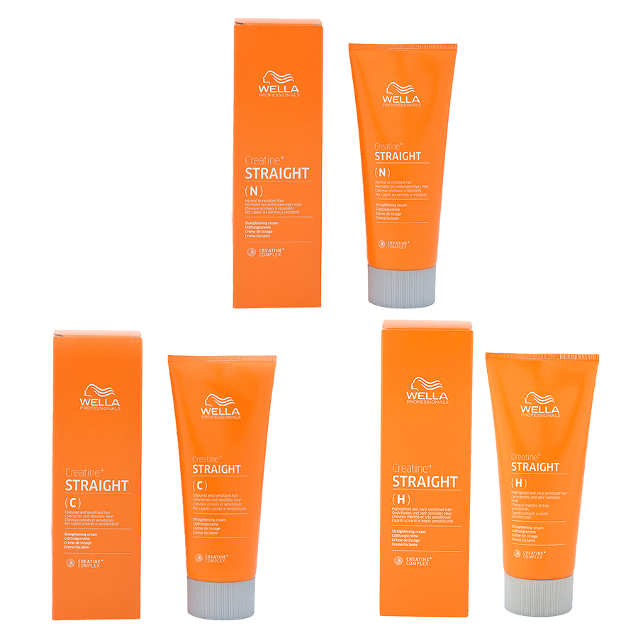 CREATINE STRAIGHT WELLA 머리 직선